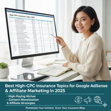 Best High-CPC Insurance Topics for Google AdSense & Affiliate Marketing in 2025