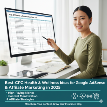 High-CPC Health & Wellness Article Ideas for Google AdSense & Affiliate Marketing in 2025