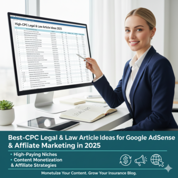 High-CPC Legal & Law Article Ideas for Google AdSense & Affiliate Marketing in 2025